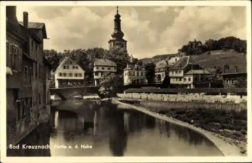 Ak Bad Kreuznach an der Nahe, Partie an der Nahe