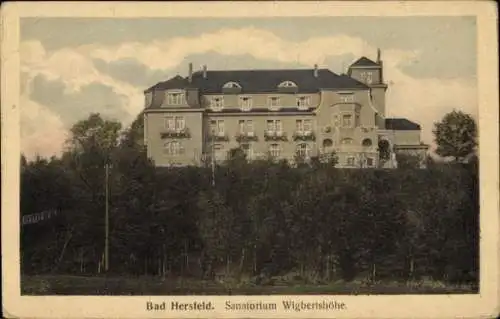 Ak Bad Hersfeld Hessen, Sanatorium Wigbertshöhe