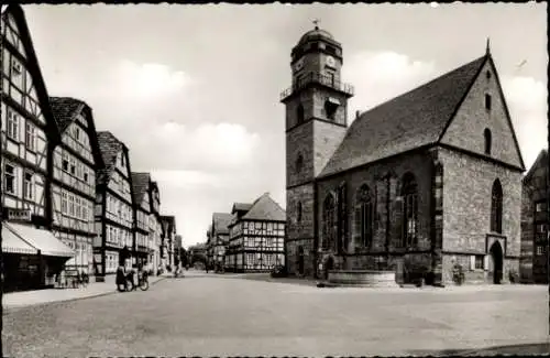 Ak Rotenburg an der Fulda, Marktplatz mit Jakobikirche