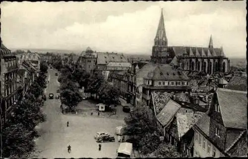 Ak Friedberg in Hessen, Kaiserstraße mit Stadtkirche