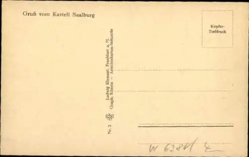 Ak Bad Homburg vor der Höhe Hessen, Römerkastell Kastell Saalburg, Porta decumana von außen