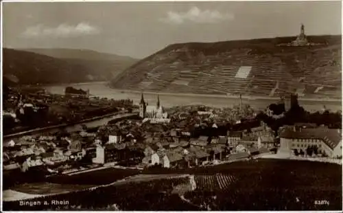 Ak Bingen am Rhein, Totalansicht