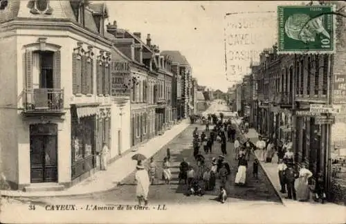 Ak Cayeux-Somme, Avenue de la Gare