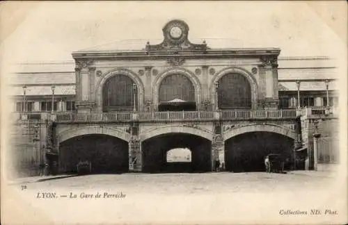 Ak Lyon Rhône, Bahnhof Perrache