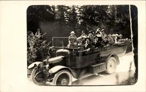 Foto Ak Grande Chartreuse Isère, Personen im Autobus, Rundfahrt, PLM