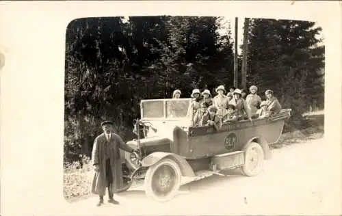 Foto Ak Grande Chartreuse Isère, Personen im Autobus, Rundfahrt, PLM