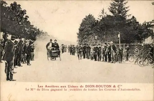 Ak Hauts de Seine, Usines de Dion Bouton & Cie., Courses d'Automobiles