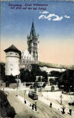 Ak Kaliningrad Königsberg Ostpreußen, Kaiser Wilhelm Platz, Kgl. Schloss