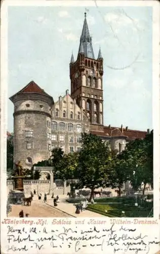 Ak Kaliningrad Königsberg Ostpreußen, Kaiser Wilhelm Platz, Schloss