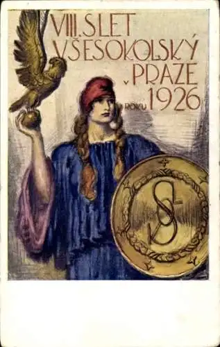 Ak Praha Prag, VIII Turnfest 1926, Sokol