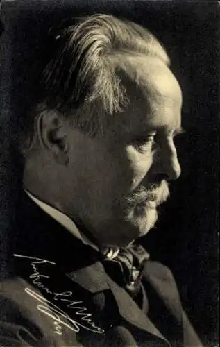 Ak Schriftsteller Karl May, Profilportrait