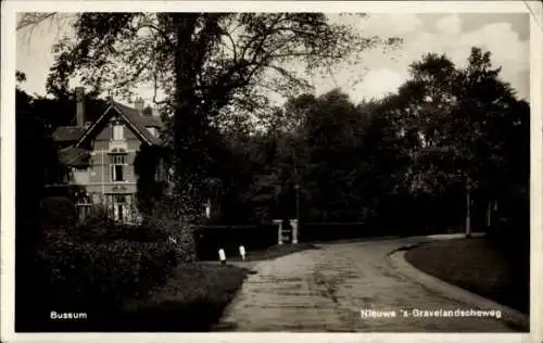 Ak Bussum Nordholland Niederlande, Nieuwe 's Gravelandscheweg