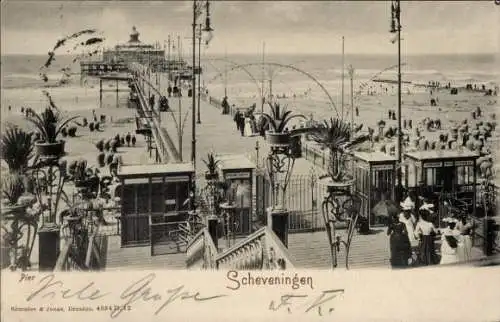 Ak Scheveningen Den Haag Südholland, Seebrücke