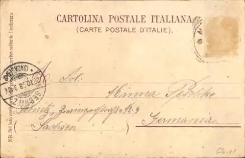 Litho Napoli Neapel Campania, Panorama