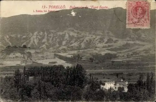 Ak Torelló Katalonien Spanien, Balneario de Font Santa