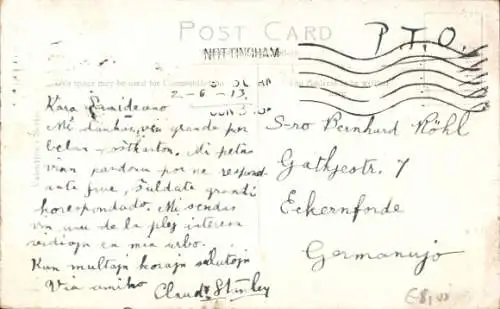 Ak Nottingham East Midlands England, Markttag