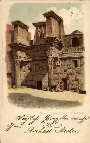 Künstler Litho Gioja, Roma Rom Lazio, Tempel der Minerva