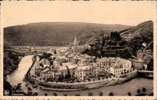 Ak La Roche en Ardenne Wallonien Luxemburg, Panorama