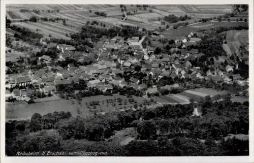 Ak Neibsheim Bretten in Baden, Fliegeraufnahme