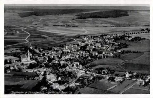 Ak Tapfheim an der Donau Schwaben, Fliegeraufnahme