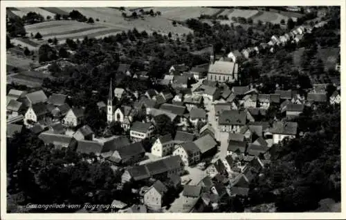 Ak Gauangelloch Leimen in Baden, Fliegeraufnahme