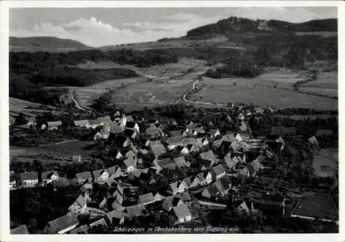 Ak Schörzingen Schömberg im Zollernalbkreis, Fliegeraufnahme