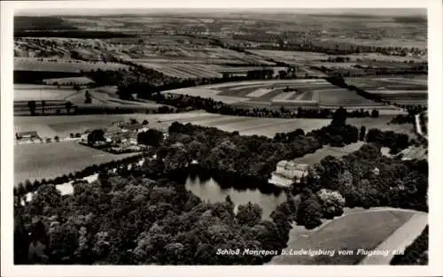 Ak Ludwigsburg in Württemberg, Schloss Monrepos, Fliegeraufnahme