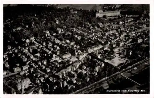 Ak Rudolstadt in Thüringen, Fliegeraufnahme