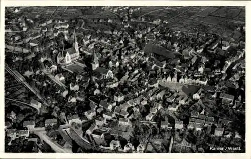 Ak Kamen in Westfalen, Fliegeraufnahme
