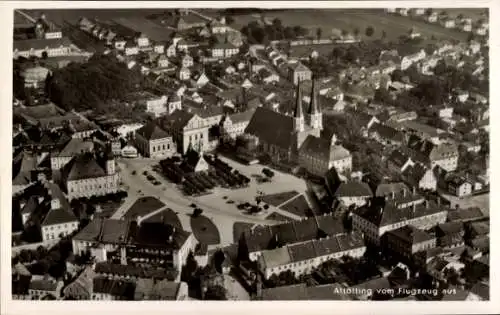 Ak Altötting in Oberbayern, Fliegeraufnahme