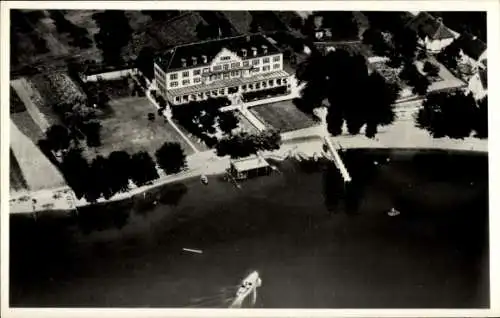 Ak Insel Reichenau Bodensee, Fliegeraufnahme, Strandhotel