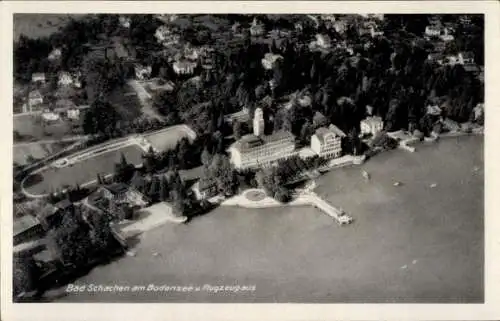 Ak Bad Schachen Lindau am Bodensee Schwaben, Fliegeraufnahme