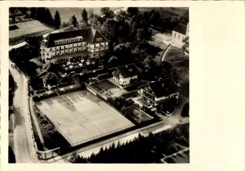 Ak Bad Wiessee in Oberbayern, Fliegeraufnahme, Werner's Hotel Eden