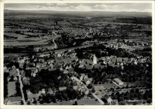 Ak Großsachsenheim Sachsenheim in Württemberg, Fliegeraufnahme