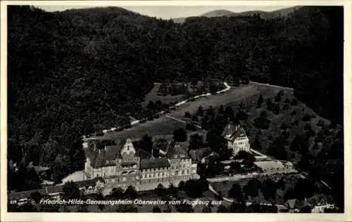 Ak Oberweiler Badenweiler im Schwarzwald, Fliegeraufnahme, Friedrich-Hilda-Genesungsheim