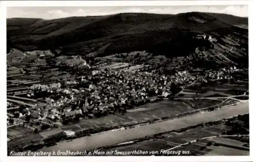 Ak Großheubach am Main Unterfranken, Kloster Engelberg, Fliegeraufnahme