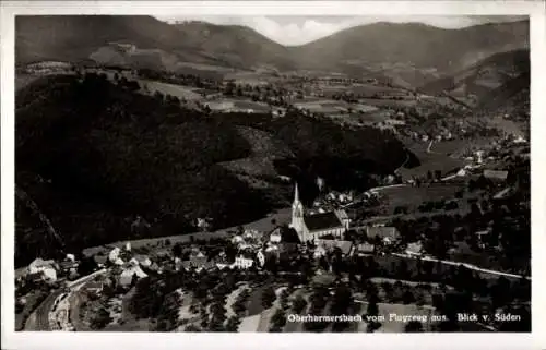 Ak Oberharmersbach im Schwarzwald Baden, Fliegeraufnahme