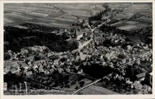 Ak Wiesentheid in Unterfranken, Fliegeraufnahme