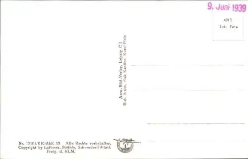 Ak Kusel in der Pfalz, Fliegeraufnahme