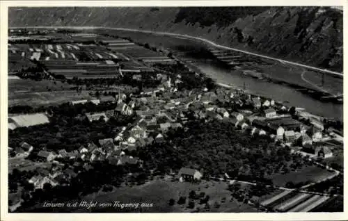 Ak Leiwen an der Mosel, Fliegeraufnahme