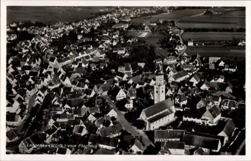 Ak Langenau in Württemberg, Fliegeraufnahme