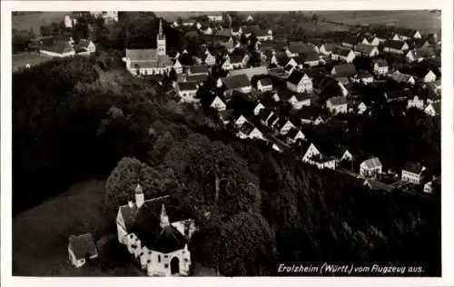 Ak Schelklingen Schwäbische Alb, Fliegeraufnahme, St. Konradihaus