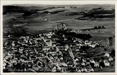 Ak Obergünzburg im Allgäu, Fliegeraufnahme