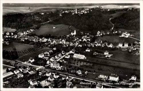 Ak Altenstadt an der Iller, Fliegeraufnahme