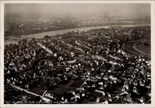 Ak Kehl am Rhein, Fliegeraufnahme