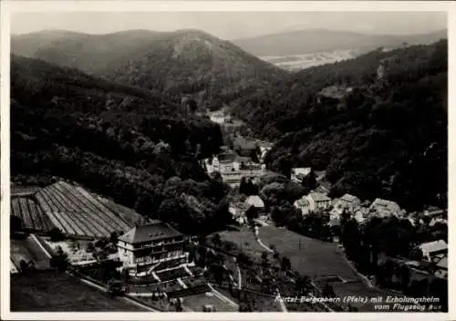 Ak Bad Bergzabern an der Weinstraße Pfalz, Fliegeraufnahme, Erholungsheim