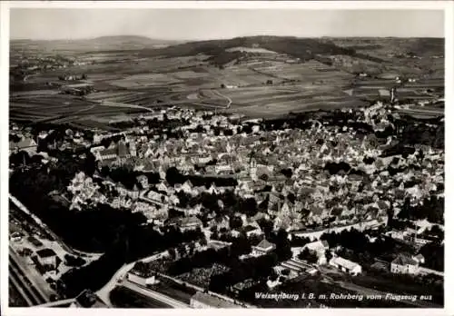 Ak Weißenburg in Mittelfranken Bayern, Fliegeraufnahme, Rohrberg