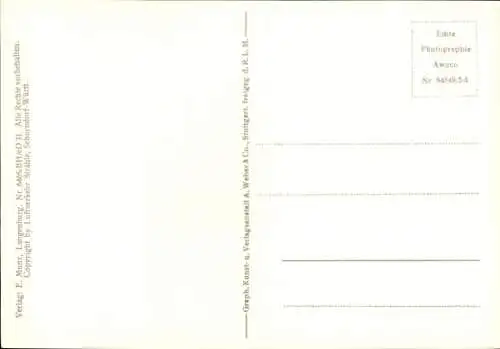 Ak Langenburg, Fliegeraufnahme, Schloss