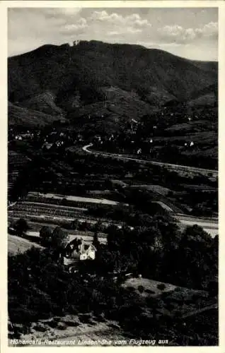 Ak Offenburg in Baden Schwarzwald, Fliegeraufnahme, Restaurant Lindenhöhe