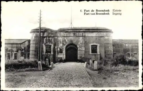 Ak Breendonk Puurs Flandern Antwerpen, Memorial National du Fort de Breendonk, Entrée